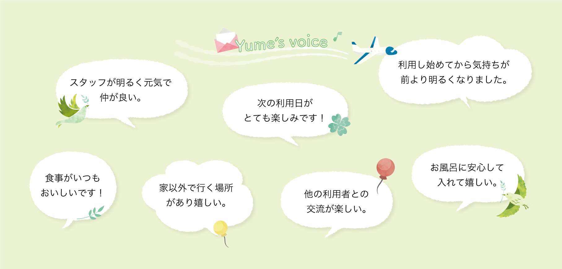 ご利用者の声